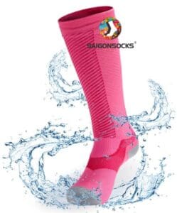 tất vớ golf saigonsocks trắng tím