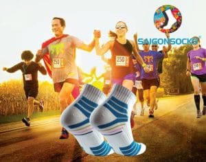 tất vớ saigonsocks trắng xanh