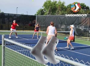 Tất Vớ Pickleball Saigonsocks Trắng