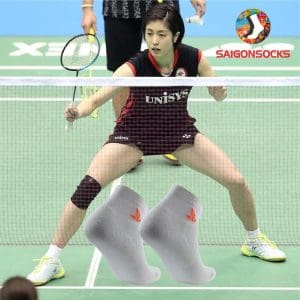 Tất Vớ Cầu Lông Nữ Pro Socks Saigonsocks Trắng