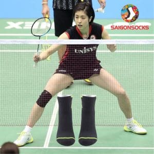 Tất Vớ Cầu Lông Nam Saigonsocks đen viền chuối