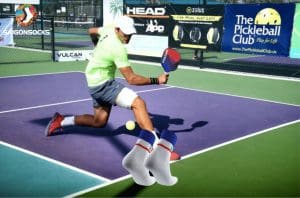 Tất Vớ Pickleball Saigonsocks xanh bích trắng